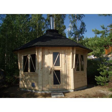 Panorama Sauna 9,9m² (Finnische Sauna)