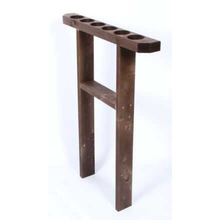 Wallnuss gebeizter Getränkehalter für 6 Gläser