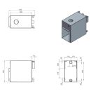 CULT 22 kW, Außenofen inkl. Gitterost + Befestigungsbleche