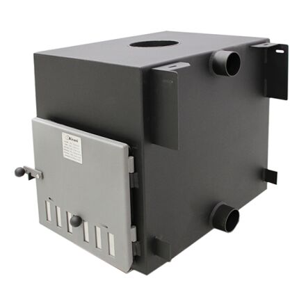 CUBE 35 kW, Außenofen inkl. Gitterost + Befestigungsbleche