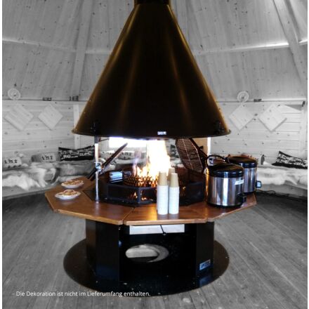 10-eckige Polar Grillstation Ø120cm incl. Zubehörpaket