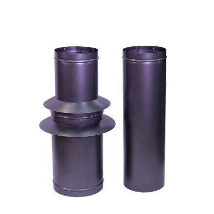 Rauchrohr Set Silber Antik Optik ab 1,50 Meter Länge