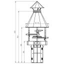 Carelia Grill 80cm Ø hohes Modell Schwarz/Rot Karelia Edition