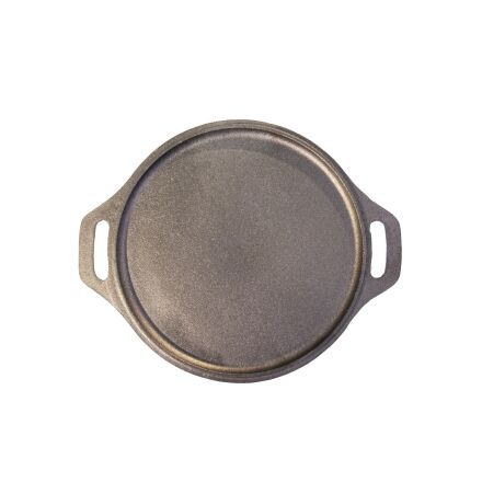 Flache Gusseiserne Bratpfanne