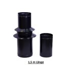 Rauchrohr Set Schwarz 1,50 m