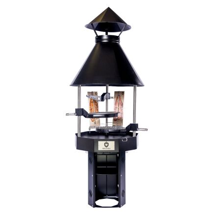 Carelia Grill 80cm Ø Premium hohes Modell Schwarz