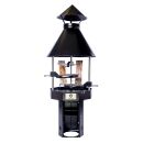 Carelia Grill 80cm Ø Premium hohes Modell Schwarz