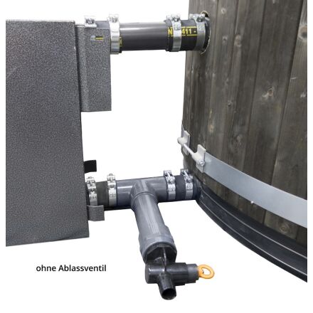 T-Stück Verbindung Ofen - Fass